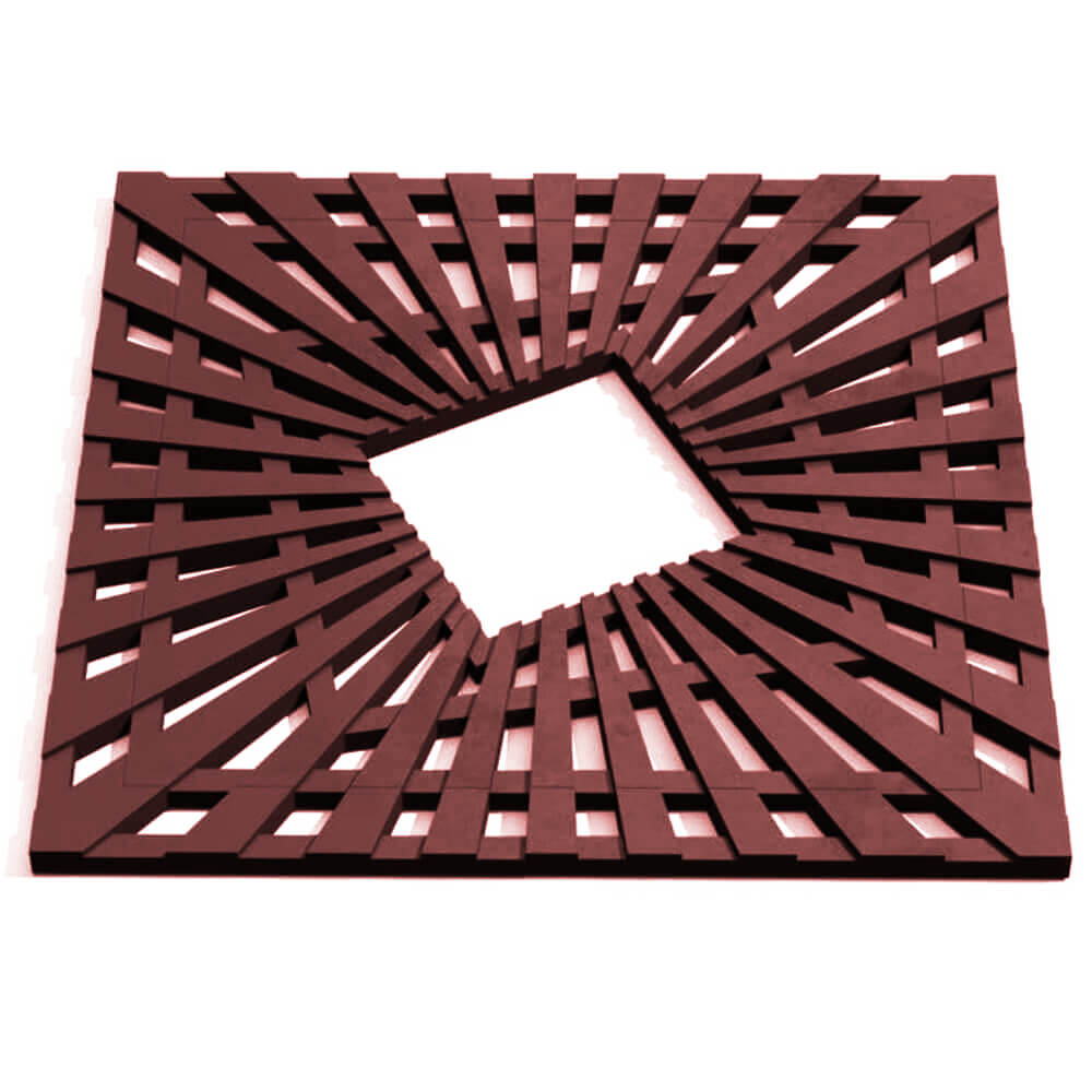 Приствольная решетка для дерева ZKING ATMOSPHERE 1.2х1.2м Коричневая Сальск фото