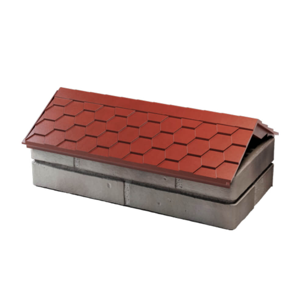 Парапет Zking Эверест Красный с посадкой на 1 кирпич (200/225/255мм) в Сальске фото