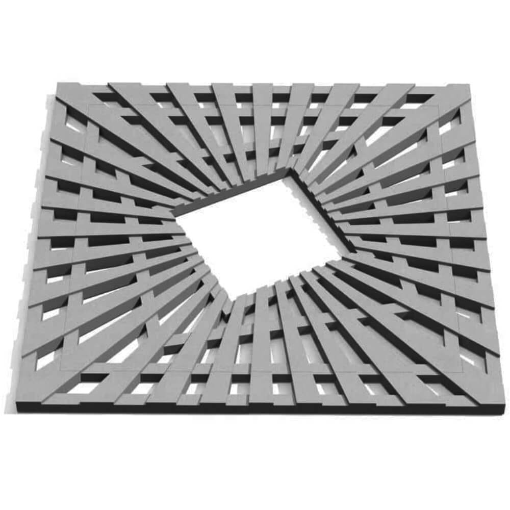 Приствольная решетка для дерева ZKING ATMOSPHERE 1.2х1.2м Серая Сальск фото