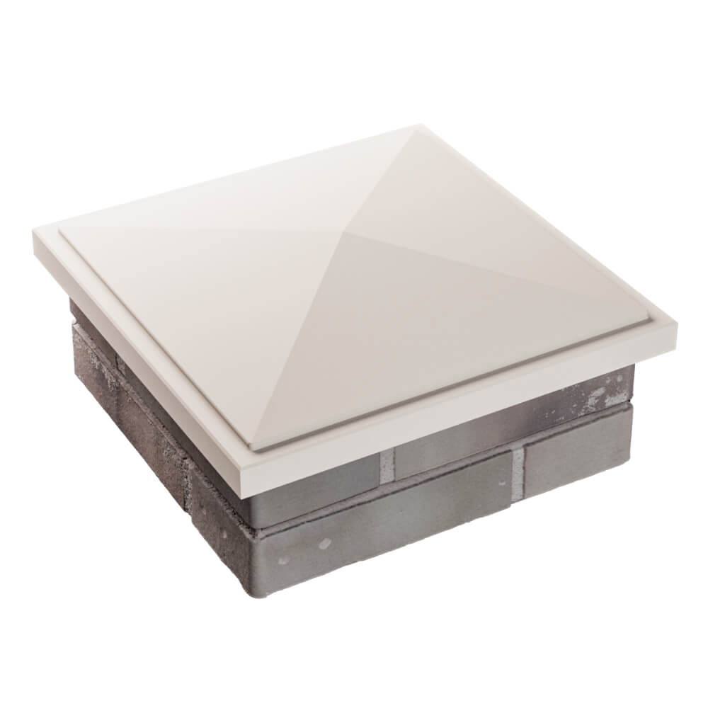 Колпак Zking БонаМоно Бежевый на столб 1.5х1.5 кирпича (385х385, 400х400мм) в Сальске фото