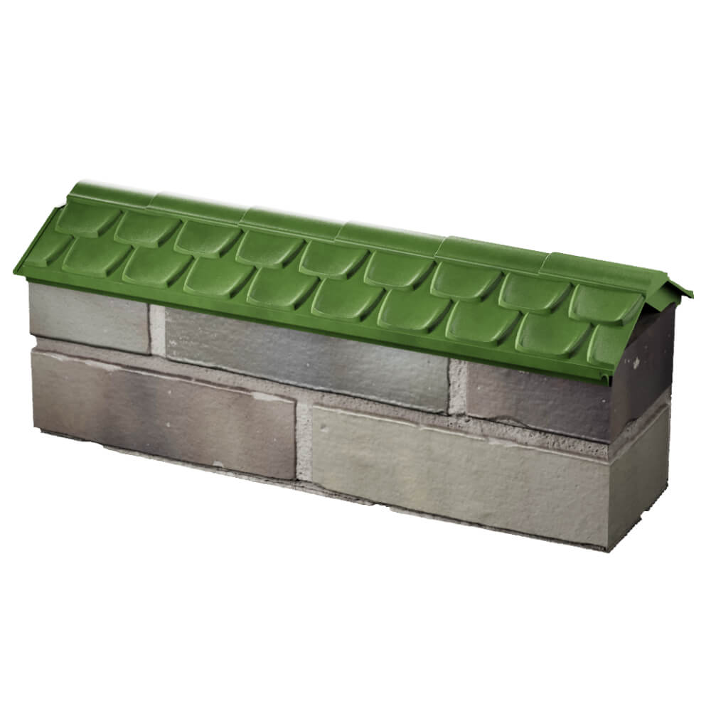 Парапет Zking Эльбрус Зеленый с посадкой на 0.5 кирпича (130мм) в Сальске фото