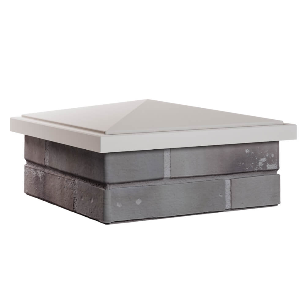 Колпак Zking БонаМоно Бежевый на столб 1.5х1.5 кирпича (385х385, 400х400мм) в Сальске фото