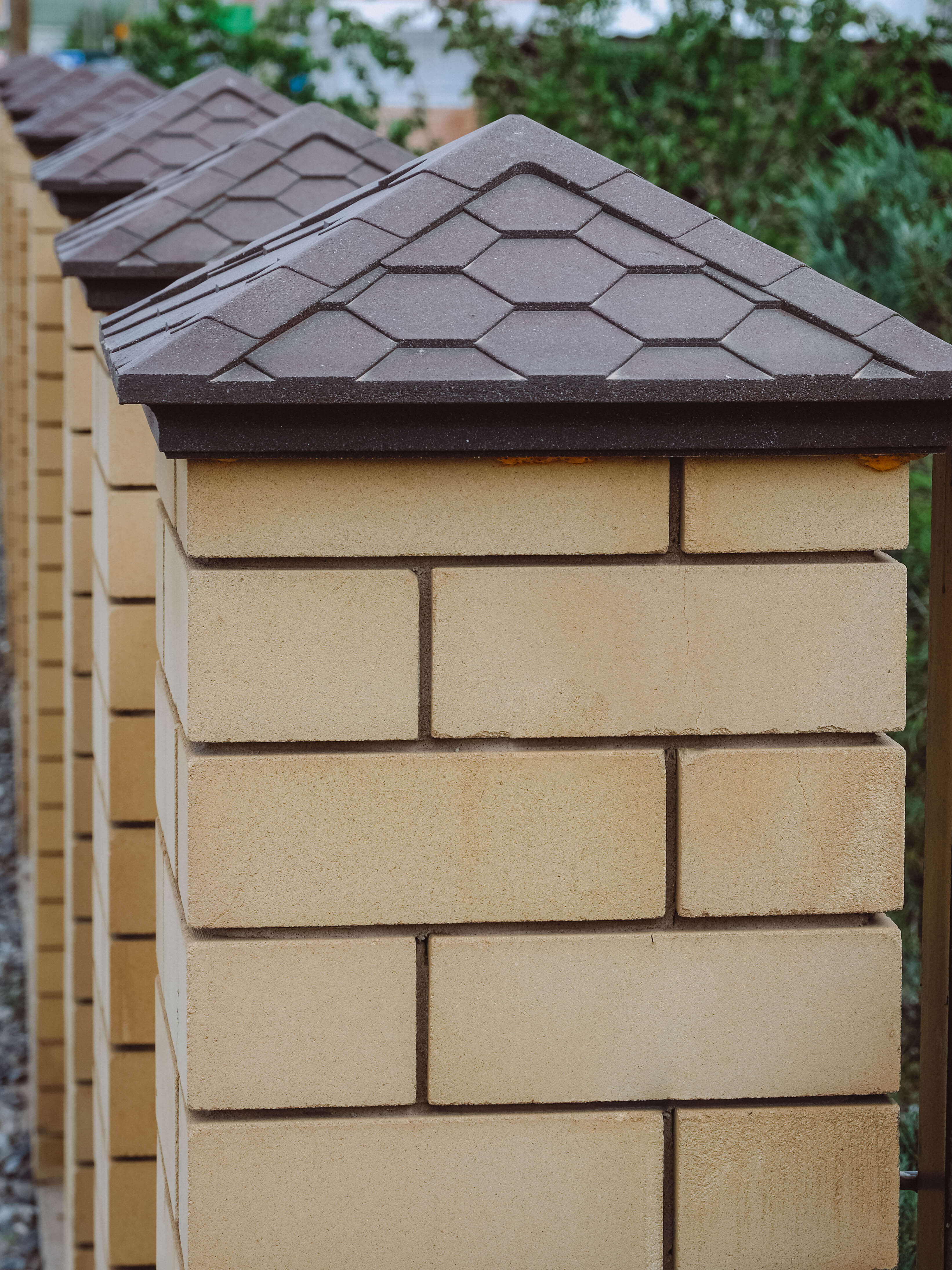 Колпак Zking Эверест Коричневый на столб 1.5х1.5 кирпича (390х390мм) в Сальске фото