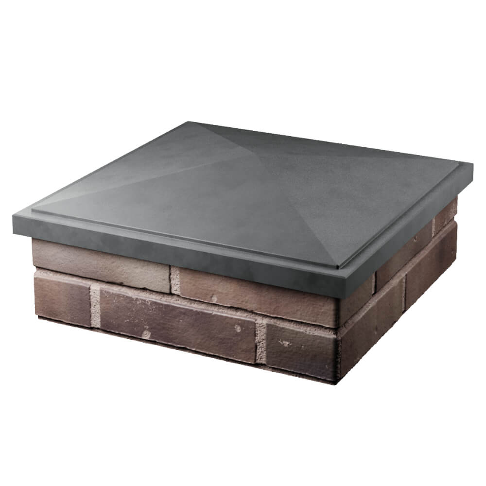 Колпак Zking БонаМоно Серый на столб 2х2 кирпича (515х515, 530х530мм) в Сальске фото