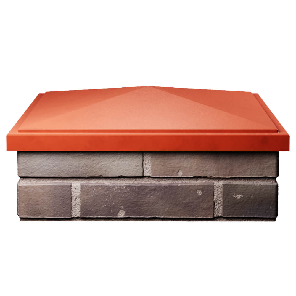 Колпак Zking БонаМоно Красный на столб 2х2 кирпича (515х515, 530х530мм) Сальск фото