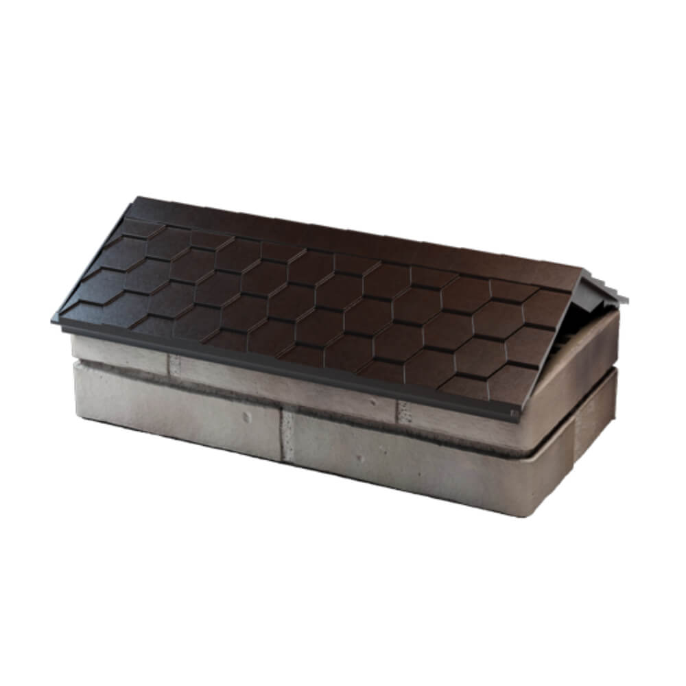 Парапет Zking Эверест Коричневый с посадкой на 1 кирпич (200/225/255мм) в Сальске фото