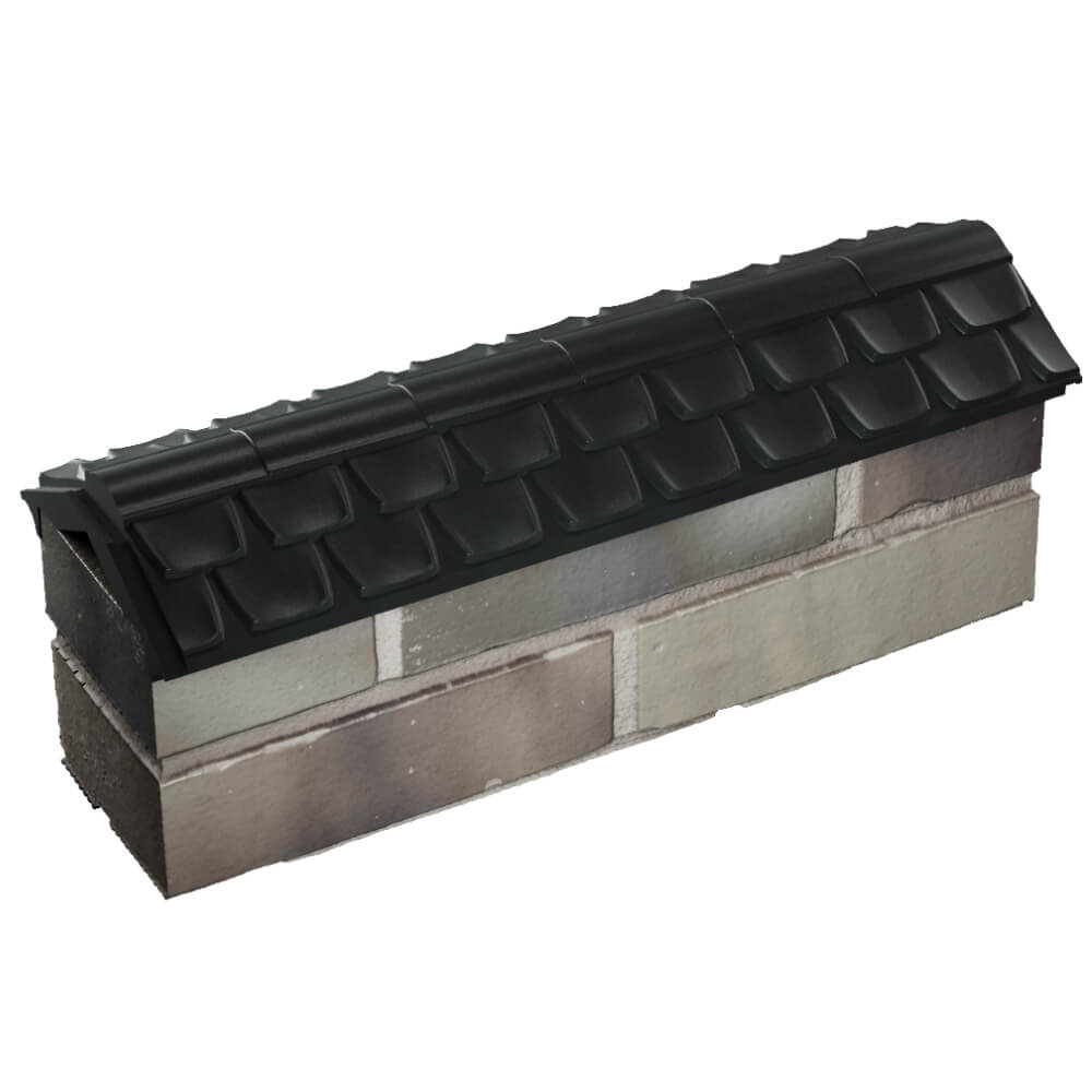 Парапет Zking Эльбрус Черный с посадкой на 0.5 кирпича (130мм) в Сальске фото