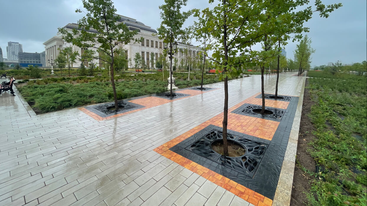 Приствольная решетка для дерева ZKING CRUST 1.2х1.2м Черная в Сальске фото