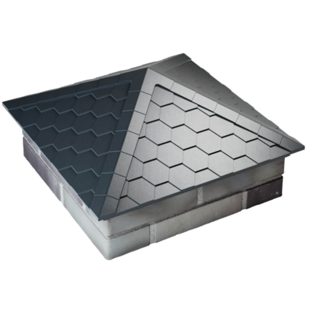 Колпак Zking Эверест Серый на столб 2х2 кирпича (535х535мм) Сальск фото