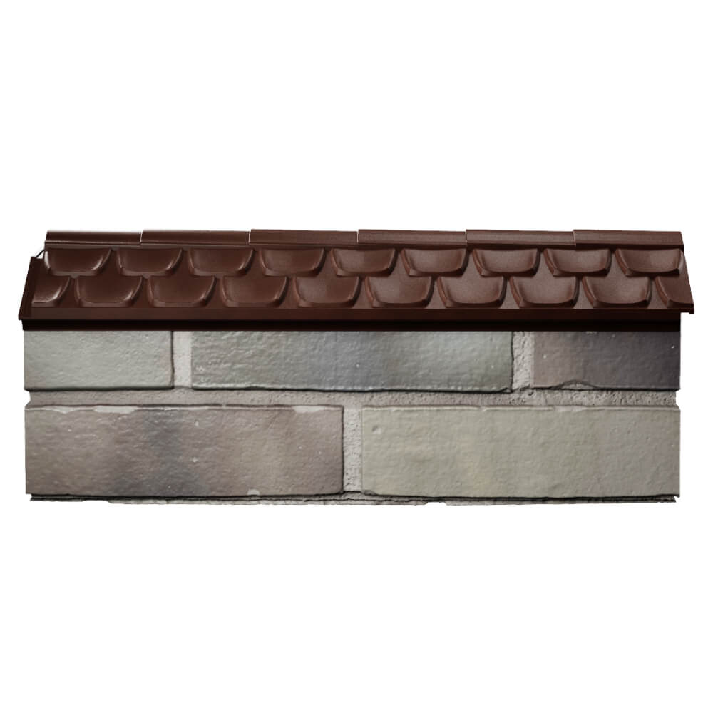 Парапет Zking Эльбрус Коричневый с посадкой на 0.5 кирпича (130мм) в Сальске фото