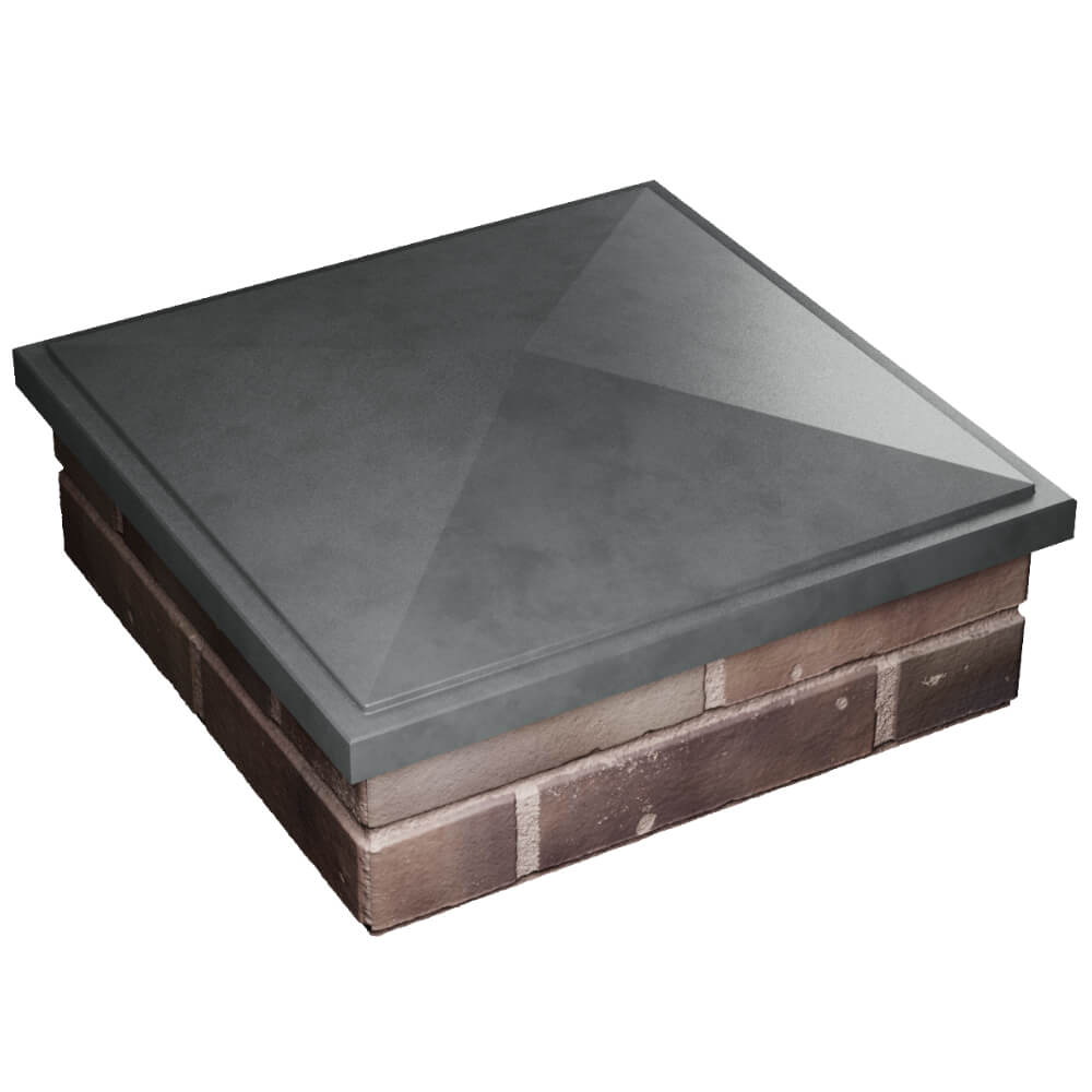 Колпак Zking БонаМоно Серый на столб 2х2 кирпича (515х515, 530х530мм) в Сальске фото