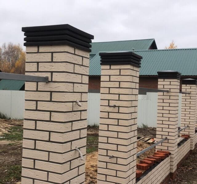 Колпак Zking Бона ХайТек Коричневый на столб 1.5х1.5 кирпича (385х385мм) в Сальске фото