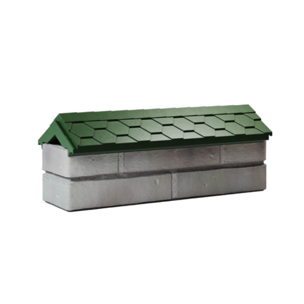 Парапет Zking Эверест Зеленый с посадкой на 0.5 кирпича (130мм) Сальск фото