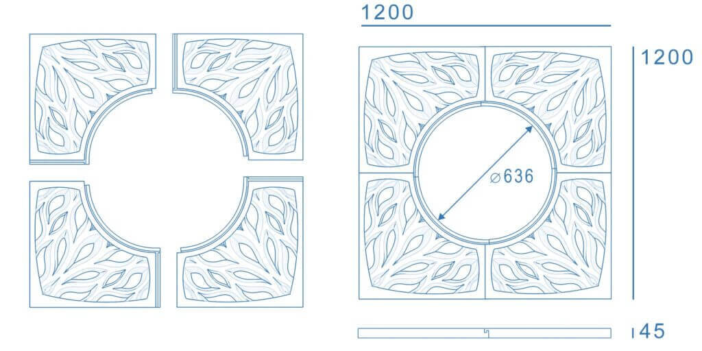 Приствольная решетка для дерева ZKING CRUST 1.2х1.2м Черная в Сальске фото