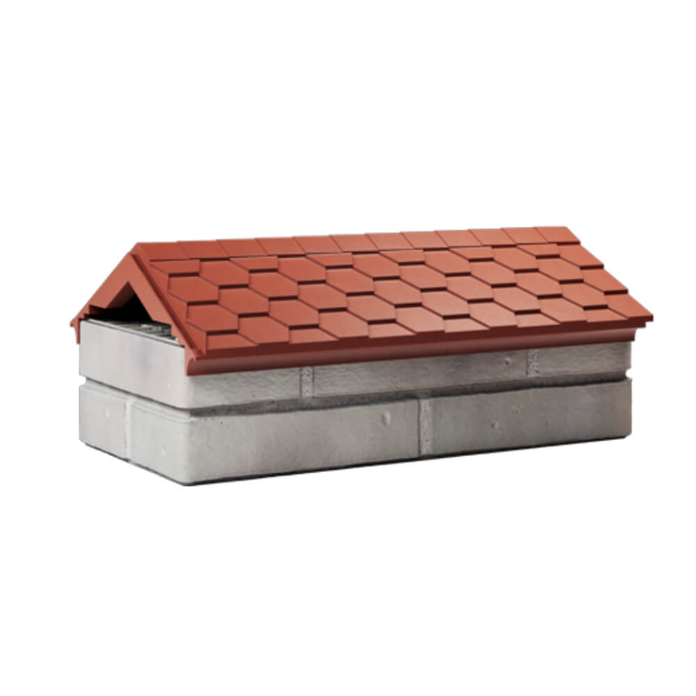 Парапет Zking Эверест Красный с посадкой на 1 кирпич (200/225/255мм) Сальск фото