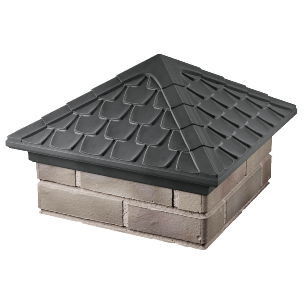 Колпак Zking Эльбрус Серый на столб 1.5х1.5 кирпича (385х385мм) в Сальске фото