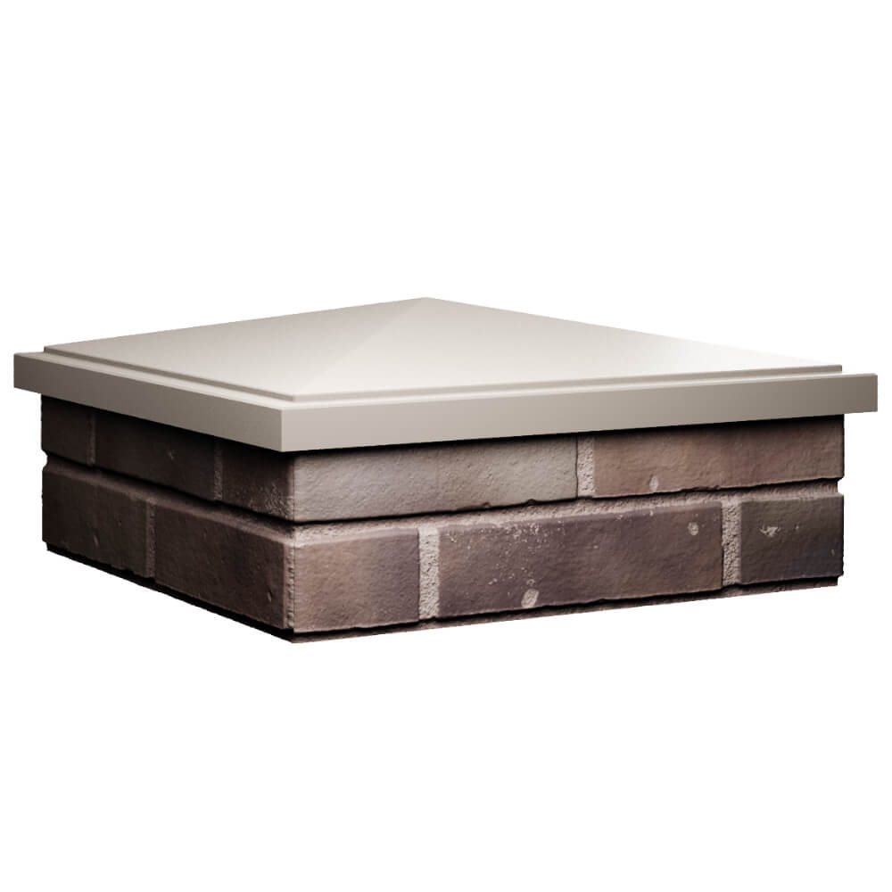 Колпак Zking БонаМоно Бежевый на столб 2х2 кирпича (515х515, 530х530мм) в Сальске фото