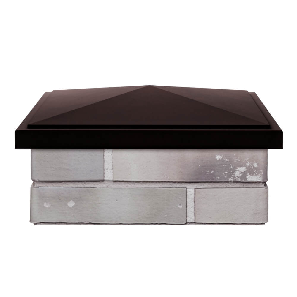 Колпак Zking БонаМоно Коричневый на столб 1.5х1.5 кирпича (385х385, 400х400мм) Сальск фото