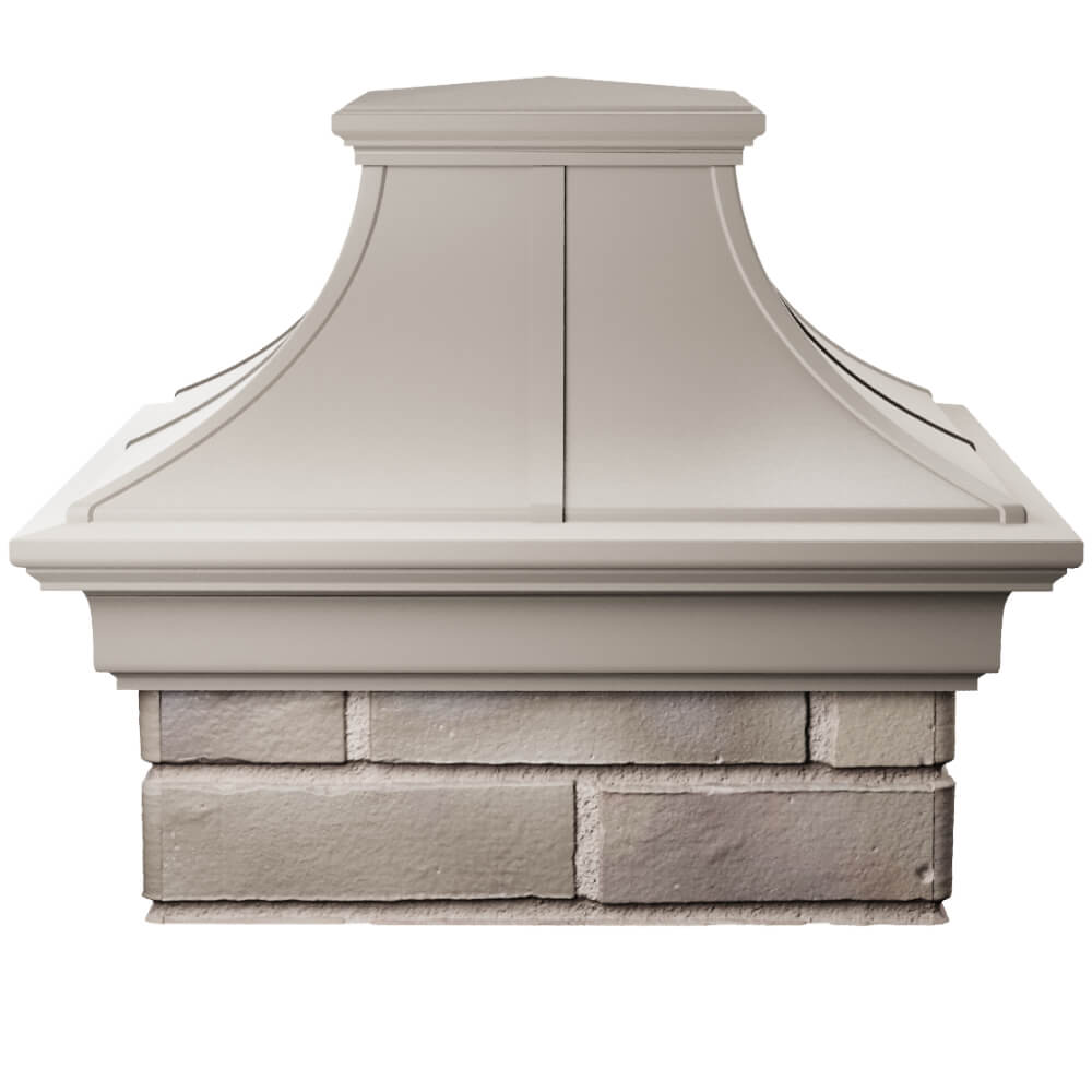 Колпак Zking Монблан Премиум Бежевый на столб 1.5х1.5 кирпича (385х385мм) Сальск фото