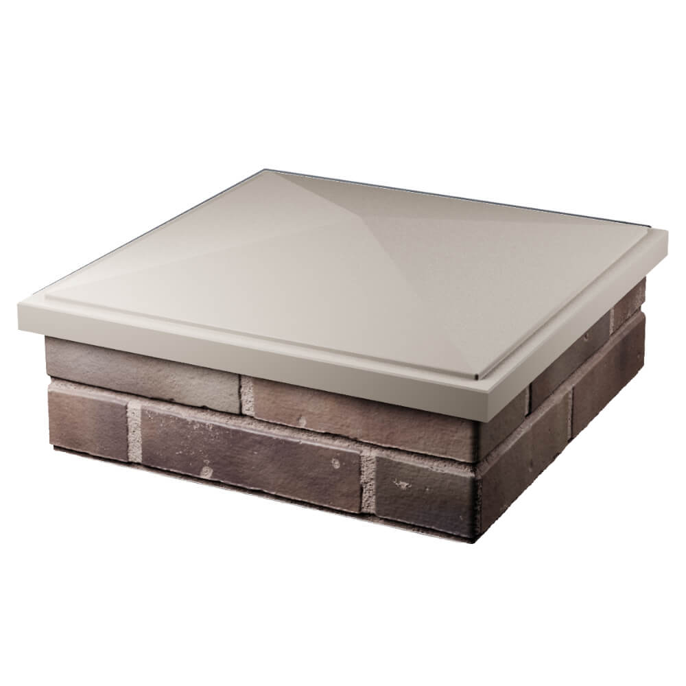 Колпак Zking БонаМоно Бежевый на столб 2х2 кирпича (515х515, 530х530мм) в Сальске фото