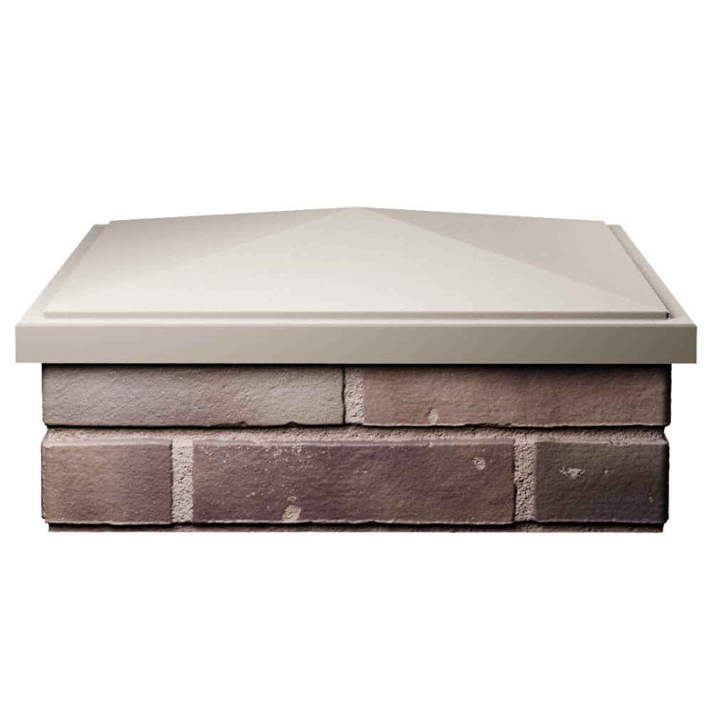 Колпак Zking БонаМоно Бежевый на столб 2х2 кирпича (515х515, 530х530мм) Сальск фото