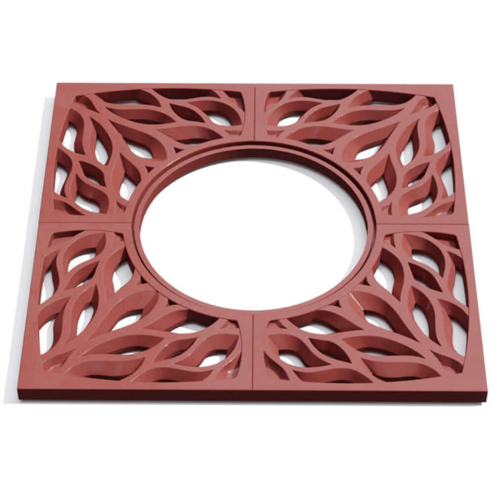 Приствольная решетка для дерева ZKING CRUST 1.2х1.2м Красная Сальск фото