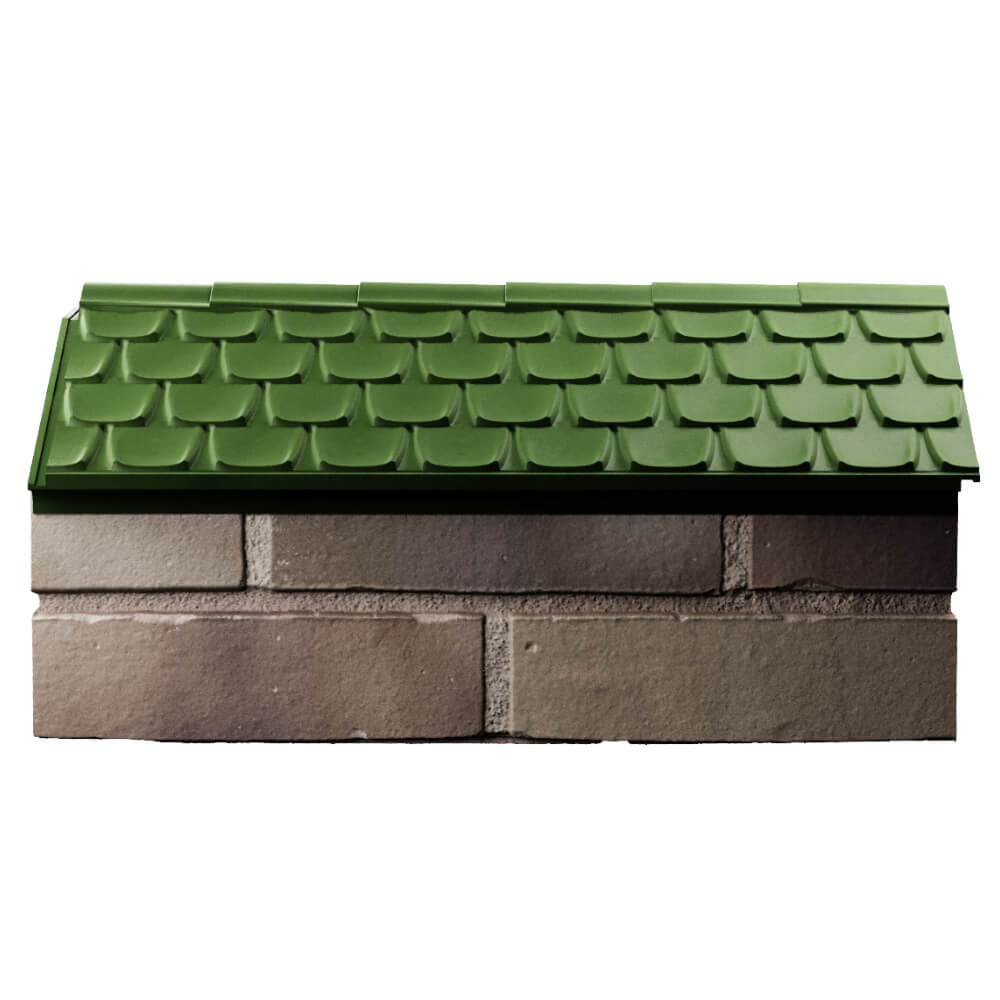 Парапет Zking Эльбрус Зеленый с посадкой на 1 кирпич (255мм) в Сальске фото