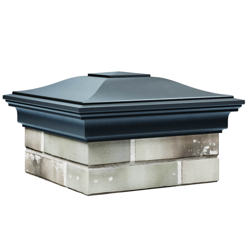 Колпак Zking Монблан Серый на столб 1.5х1.5 кирпича (385х385мм) в Сальске фото