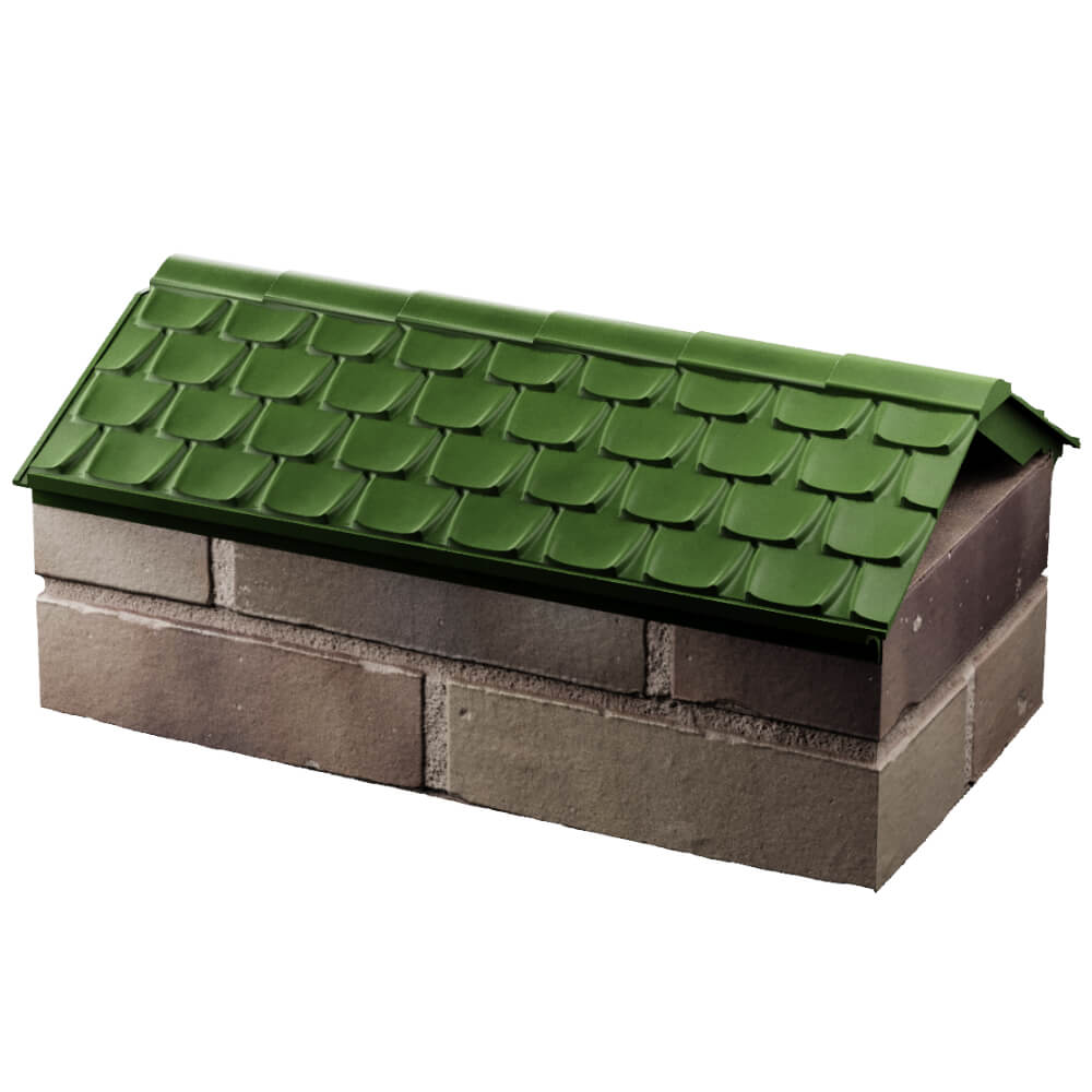 Парапет Zking Эльбрус Зеленый с посадкой на 1 кирпич (255мм) в Сальске фото