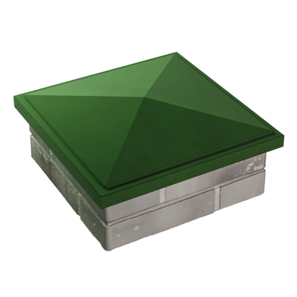 Колпак Zking БонаМоно Зеленый на столб 1.5х1.5 кирпича (385х385, 400х400мм) в Сальске фото