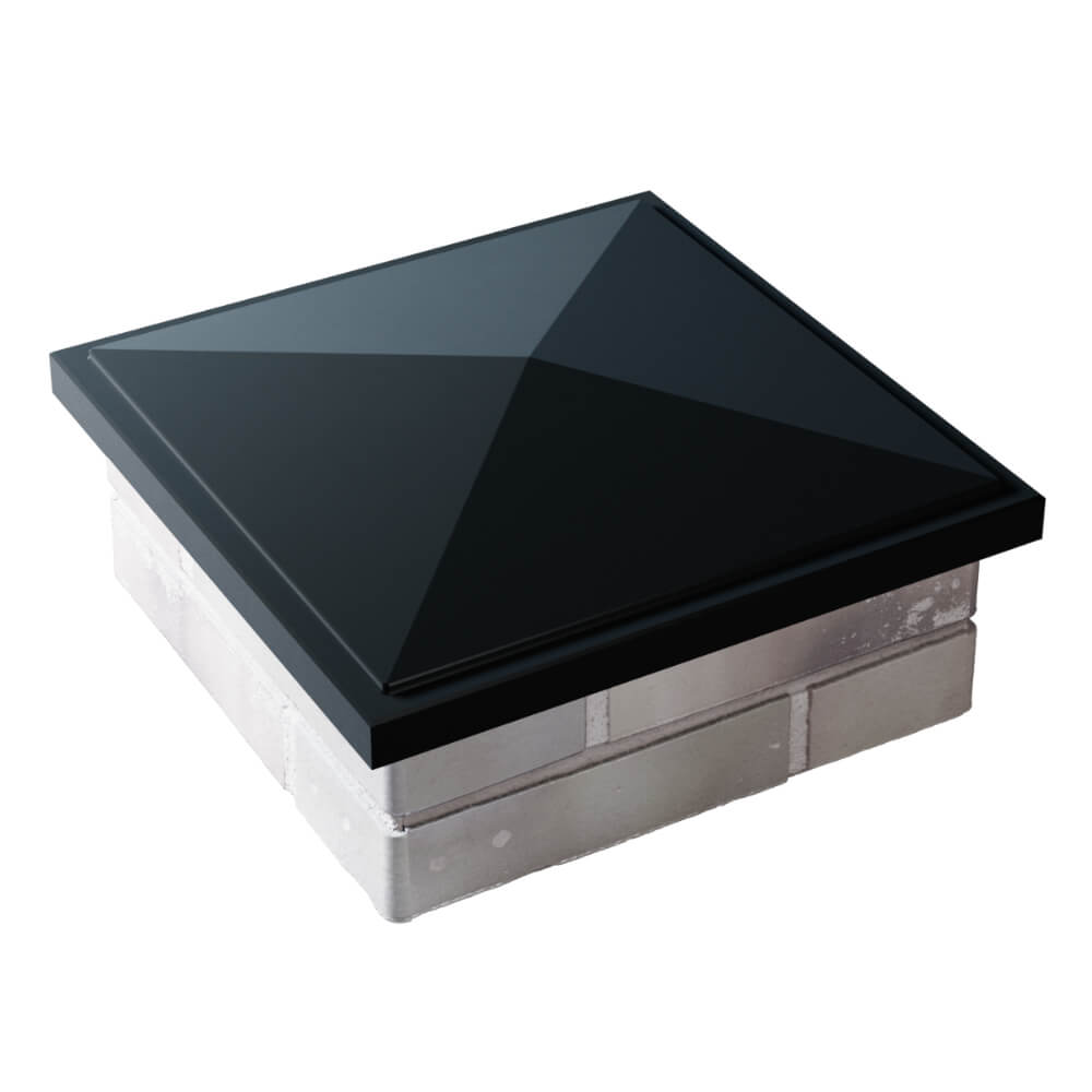 Колпак Zking БонаМоно Черный на столб 1.5х1.5 кирпича (385х385, 400х400мм) в Сальске фото