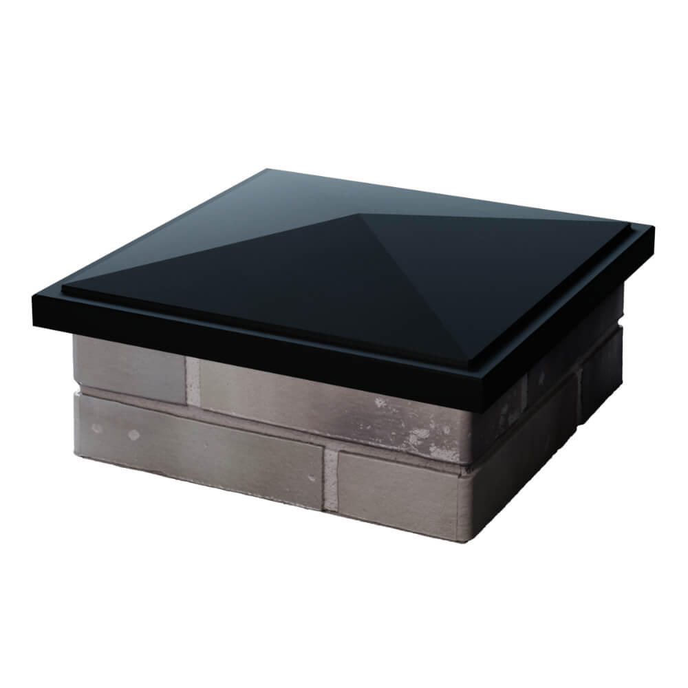 Колпак Zking БонаМоно Черный на столб 1.5х1.5 кирпича (385х385, 400х400мм) в Сальске фото