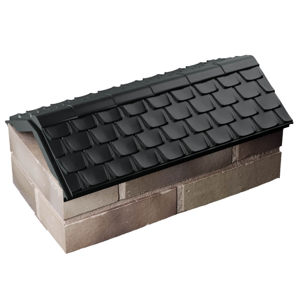 Парапет Zking Эльбрус Черный с посадкой на 1 кирпич (255мм) в Сальске фото