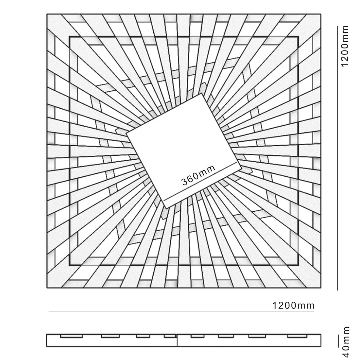 Приствольная решетка для дерева ZKING ATMOSPHERE 1.2х1.2м Черная в Сальске фото