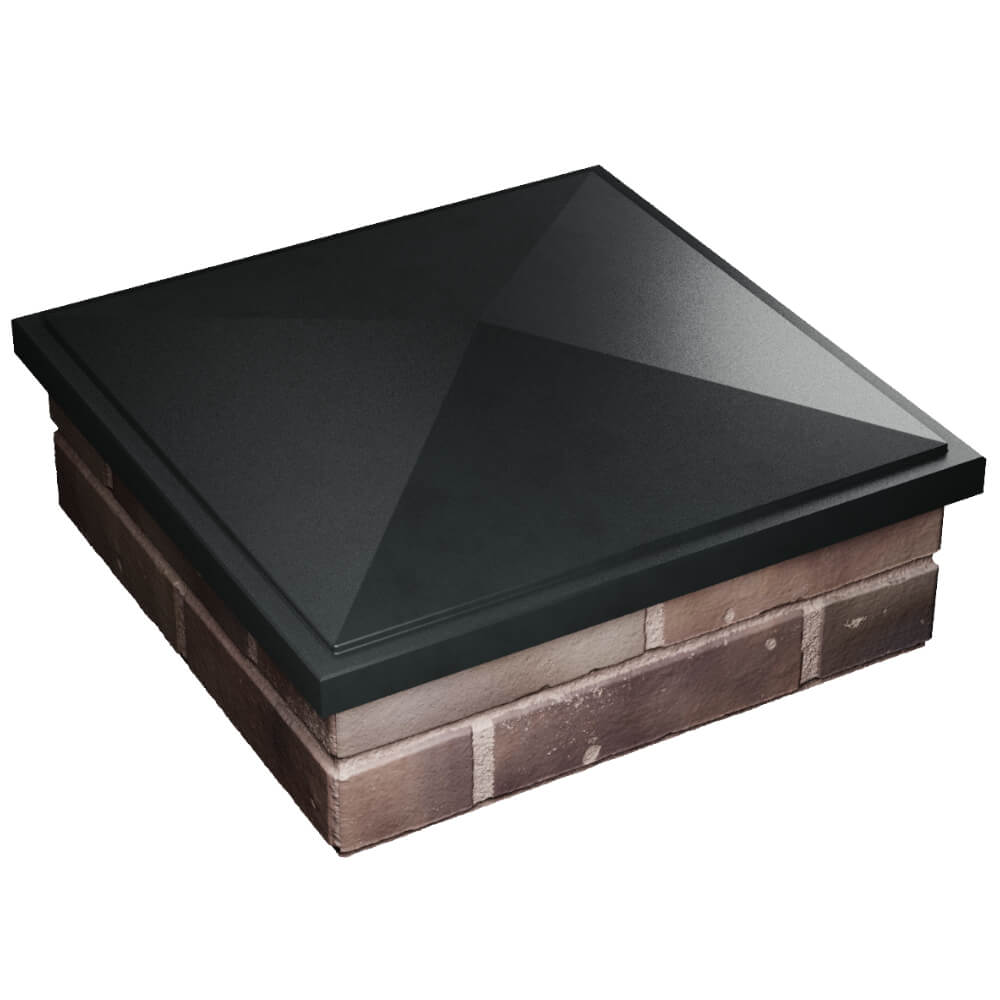 Колпак Zking БонаМоно Черный на столб 2х2 кирпича (515х515, 530х530мм) в Сальске фото