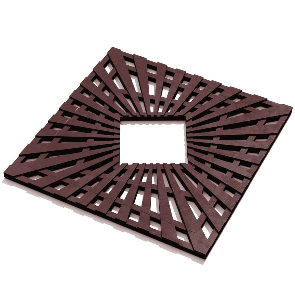 Приствольная решетка для дерева ZKING ATMOSPHERE 1.2х1.2м Коричневая в Сальске фото