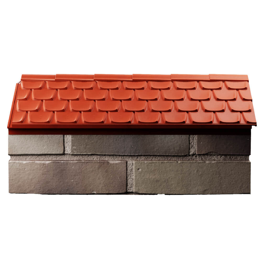Парапет Zking Эльбрус Красный с посадкой на 1 кирпич (255мм) в Сальске фото