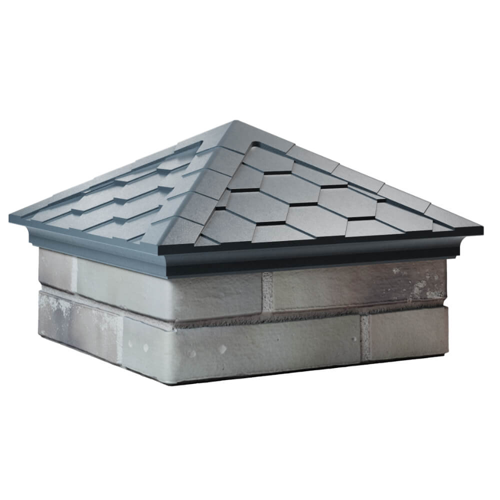 Колпак Zking Эверест Серый на столб 1.5х1.5 кирпича (390х390мм) в Сальске фото