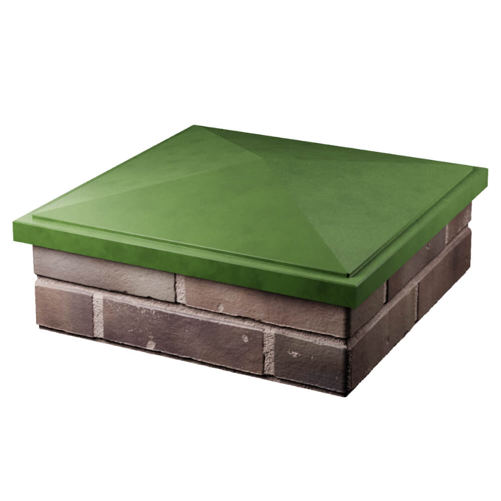 Колпак Zking БонаМоно Зеленый на столб 2х2 кирпича (515х515, 530х530мм) в Сальске фото