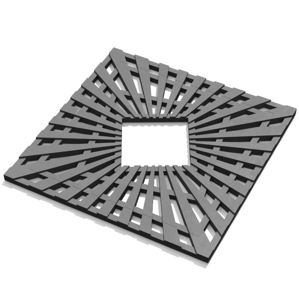 Приствольная решетка для дерева ZKING ATMOSPHERE 1.2х1.2м Серая в Сальске фото