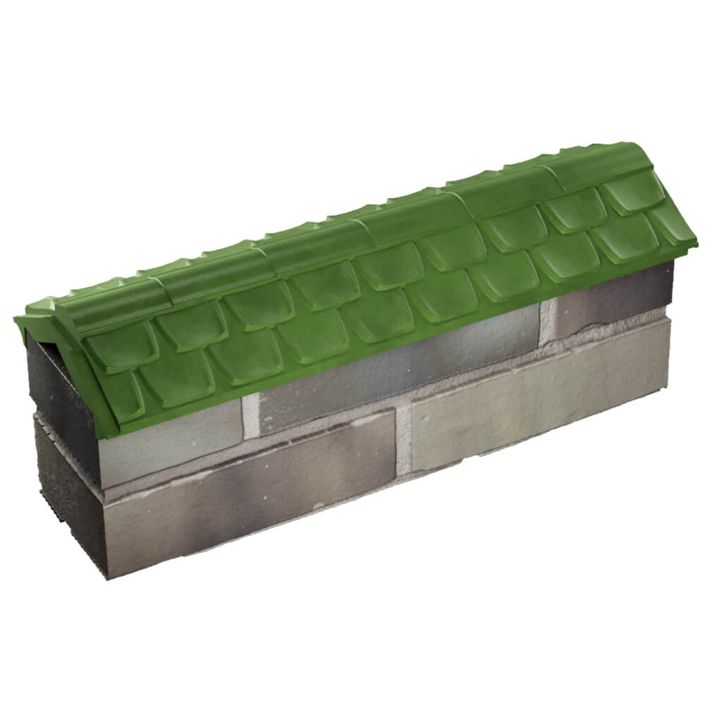Парапет Zking Эльбрус Зеленый с посадкой на 0.5 кирпича (130мм) в Сальске фото